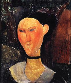 Amedeo Modigliani Woman with a Velvet Ribbon